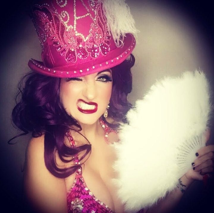 Burlesque performance by Krystyl Baldwin