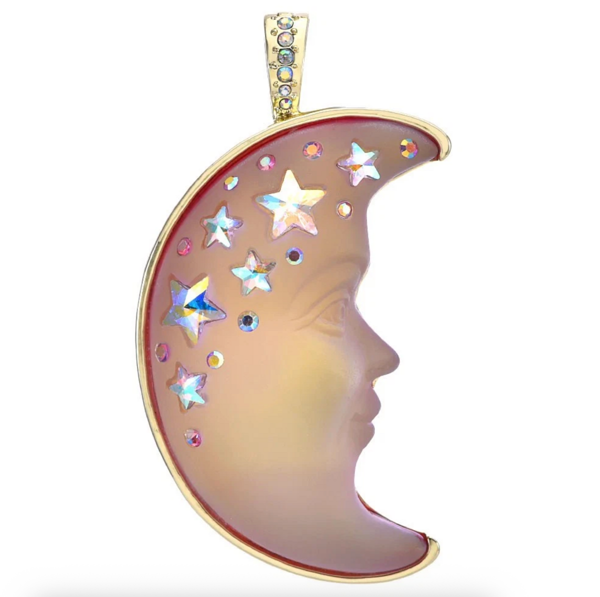 Product shot: Kirks Folly Venus Mystic Seaview Moon Shadow 50mm Foldover Pendant