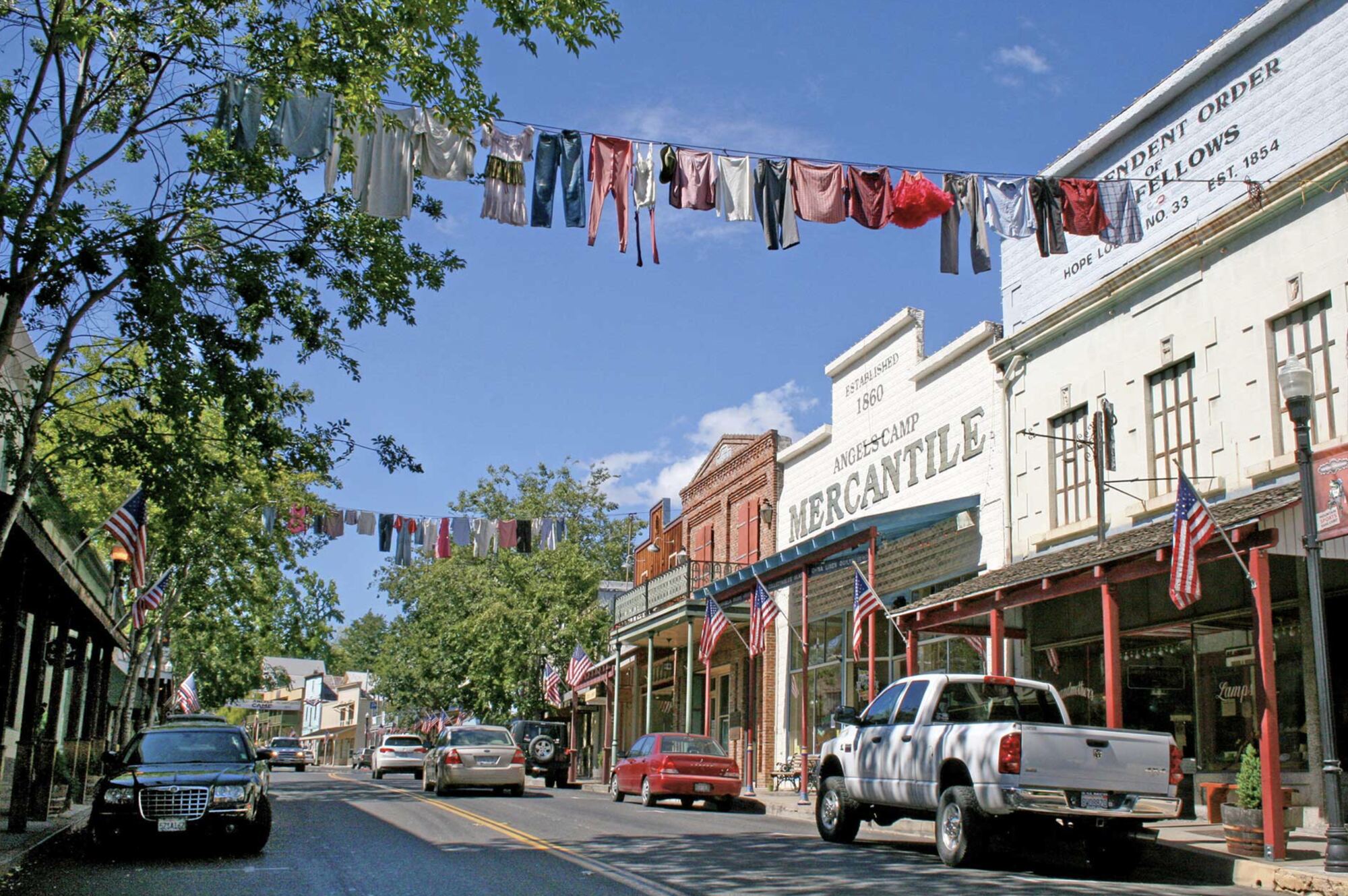 Historic Main Street in Angels Camp, California